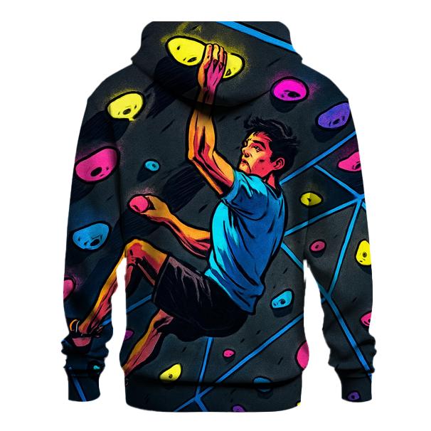 Neon Indoor Climbing Wall heavyweight hoodies