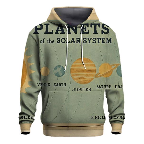 Retro Classroom Science Chart heavyweight hoodies