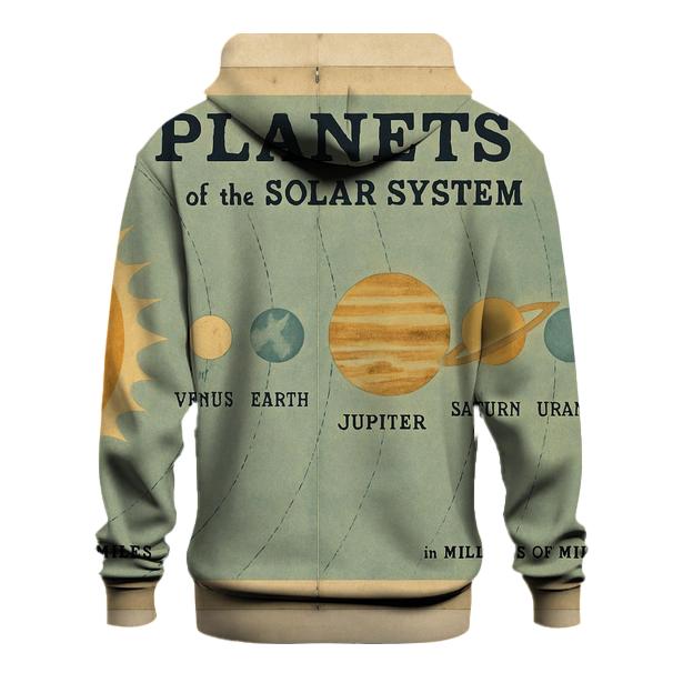 Retro Classroom Science Chart heavyweight hoodies
