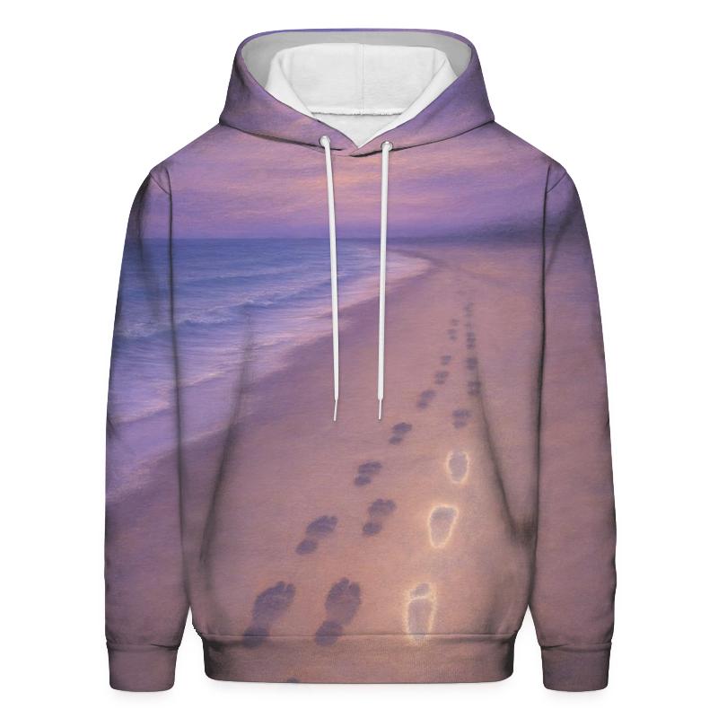 Footsteps That Walk Beside Even When Apart pullover hoodies