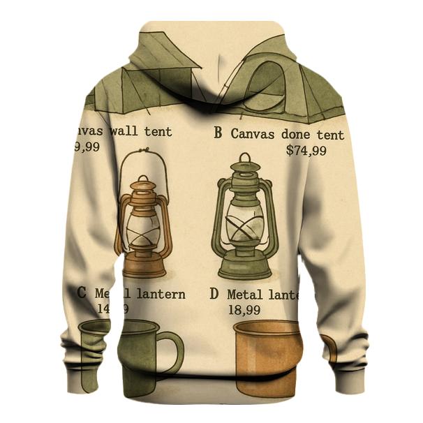 Vintage Camping Supply Catalog Page premium hoodies