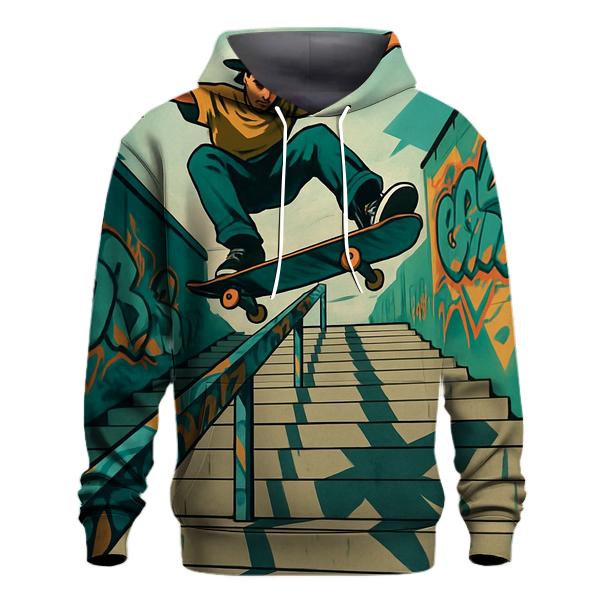 Street Skateboarding Stair Drop designer hoodies