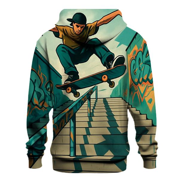 Street Skateboarding Stair Drop designer hoodies