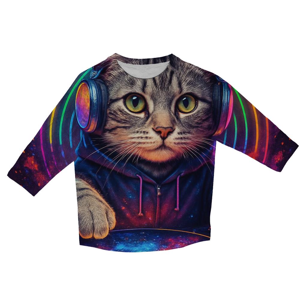 Nebula DJ Cat Pulse cotton quarter sleeve shirts