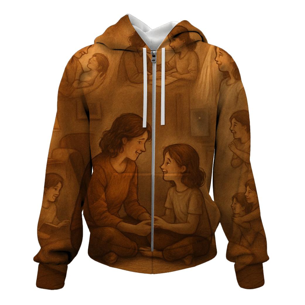 The Circle Where Stories Begin printed hoodies