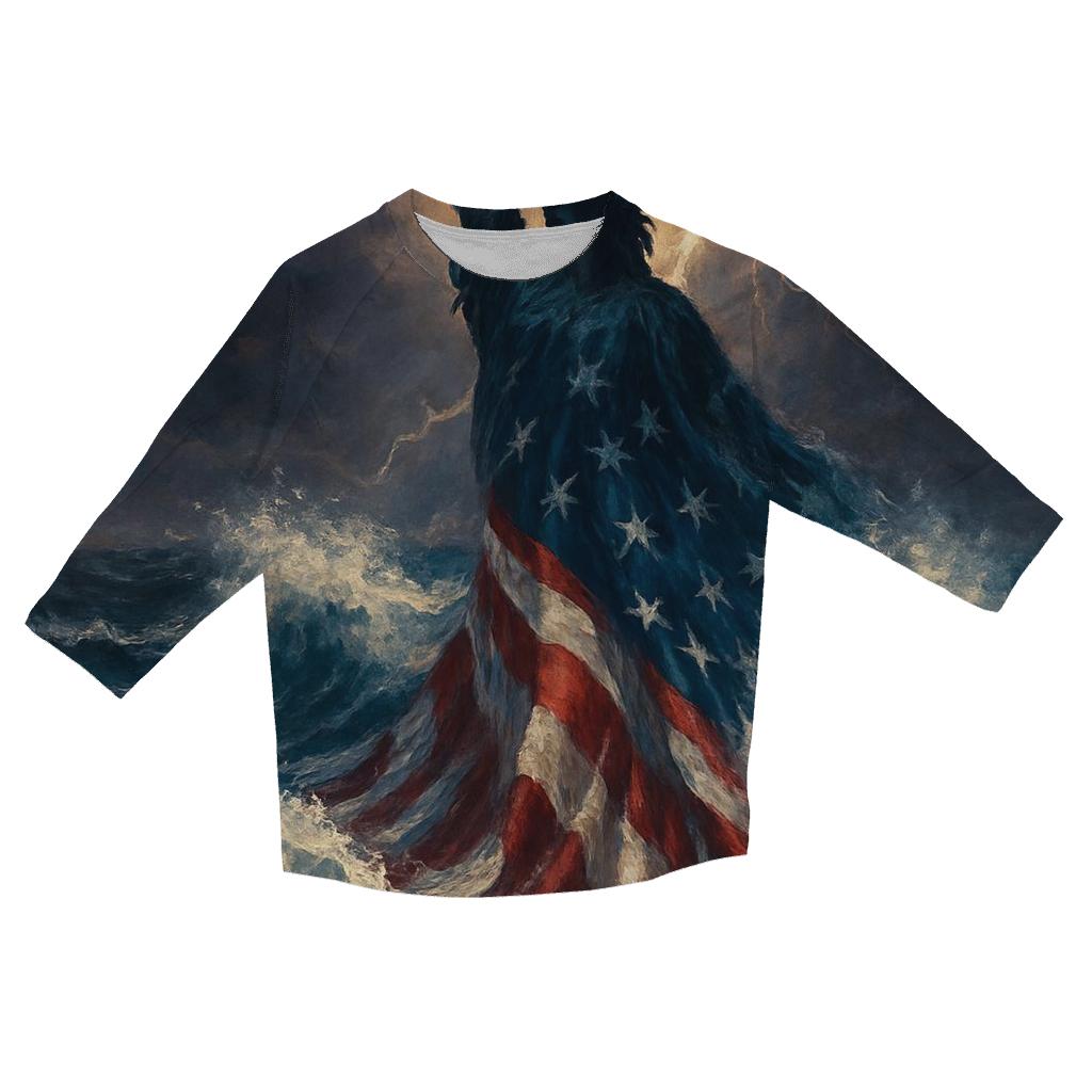 Liberty Tide Rising printed three quarter sleeve shirts