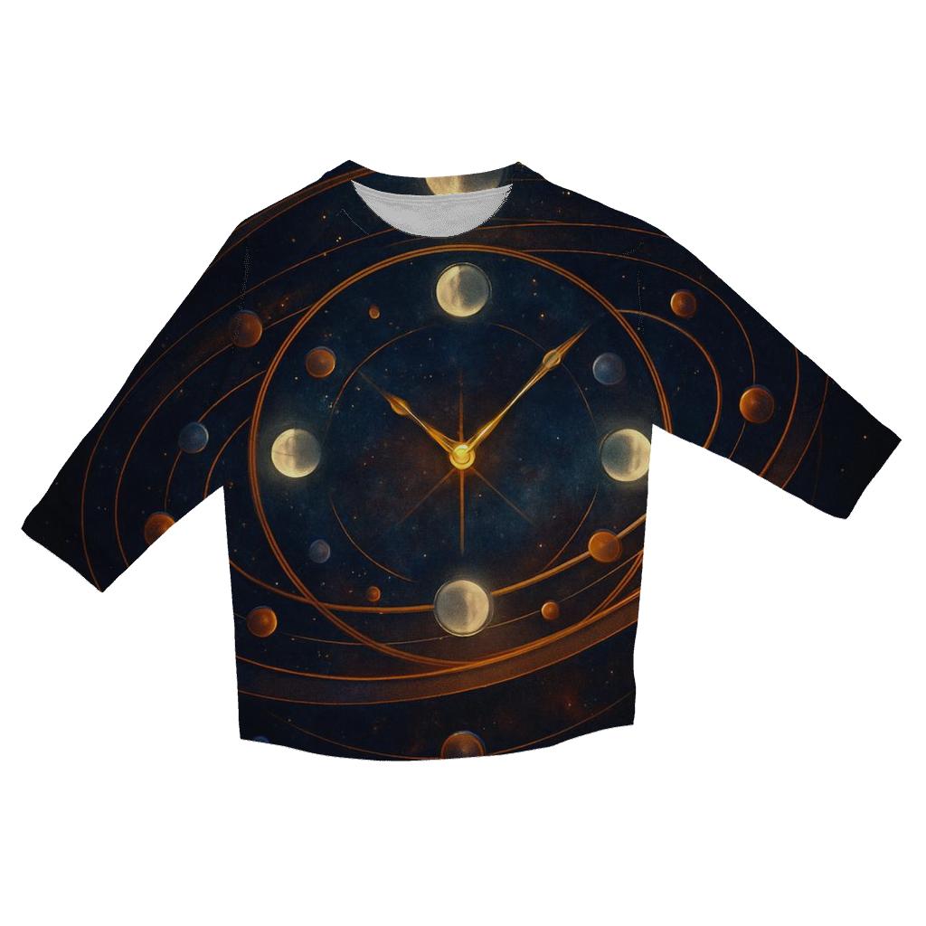Chrono Rings Of The Cosmos fashion 3/4 sleeve shirts