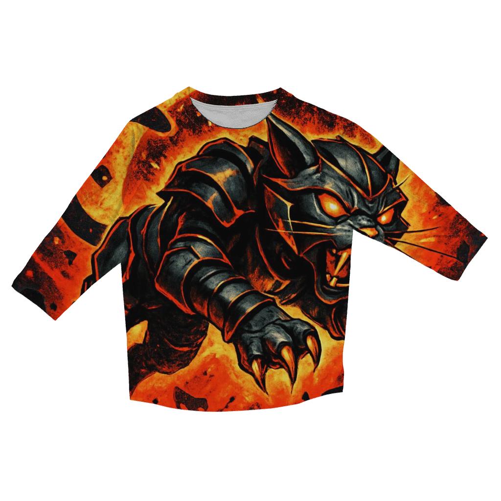 Solar Flare Battle Cat fashion 3/4 sleeve shirts
