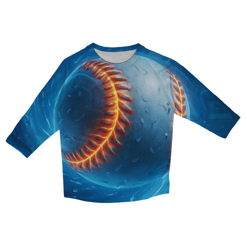 Icy Orbit Fastball Storm trendy 3/4 sleeve tops