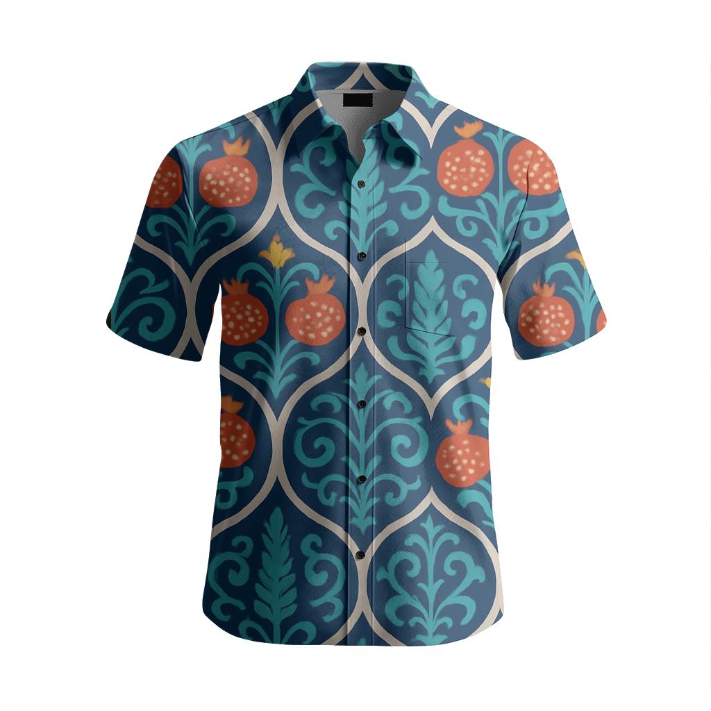 Persian Night Garden Ogee personalized embroidery shirts