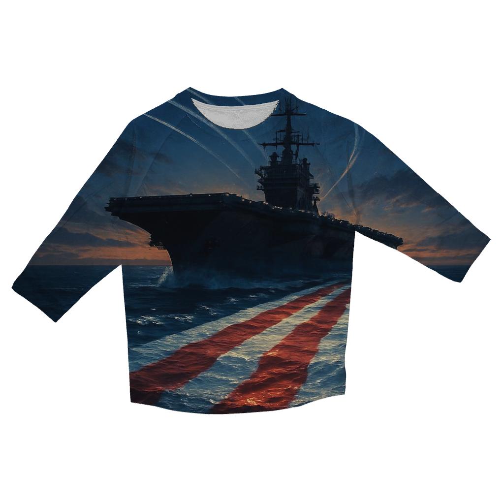 Ocean Gate Of Freedom trendy 3/4 sleeve tops