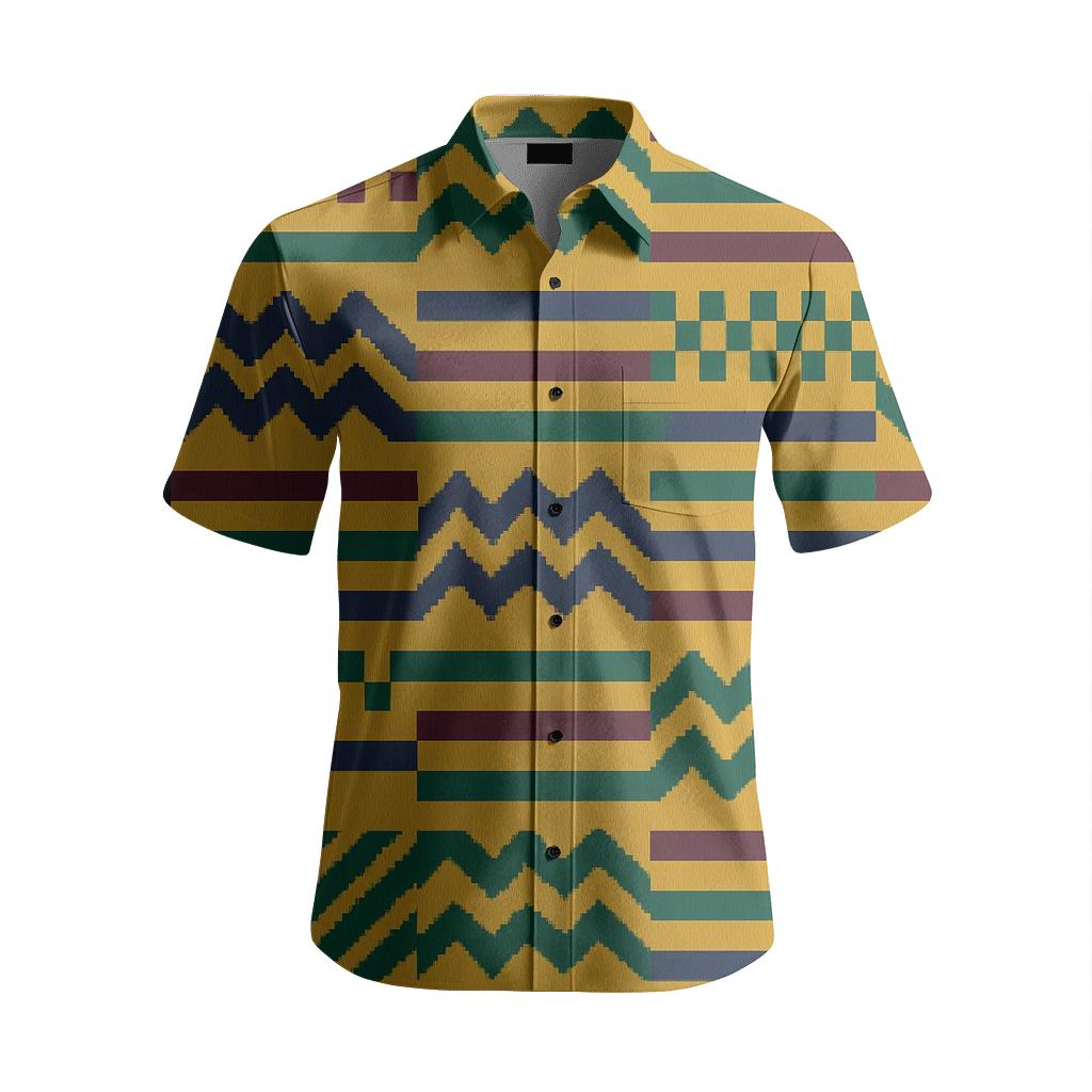 Yoruba Rhythm Kente Stripes premium embroidered apparel