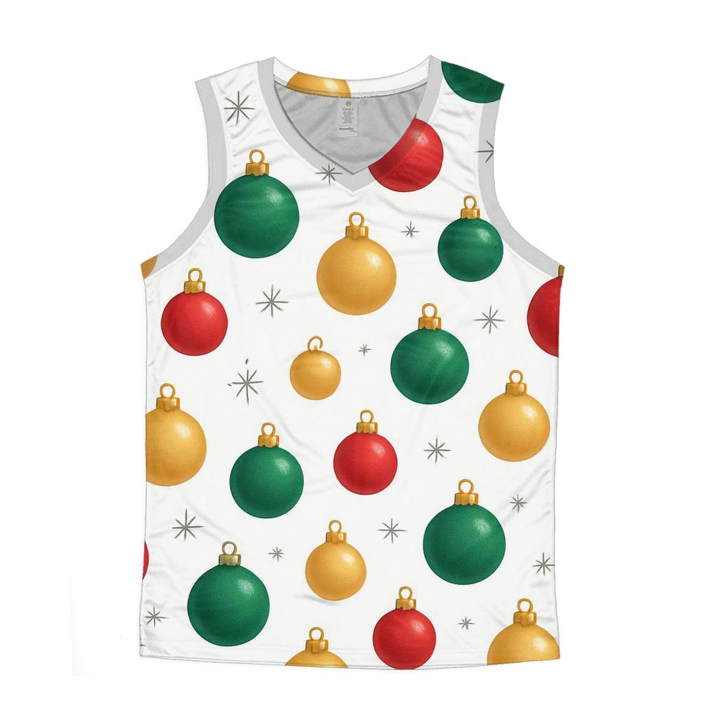 Ornament Constellation Scatter On Snow White sports performance tank tops