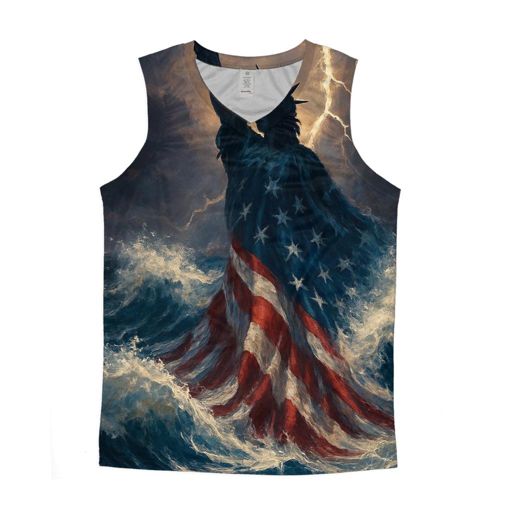 Liberty Tide Rising personalized athletic tanks