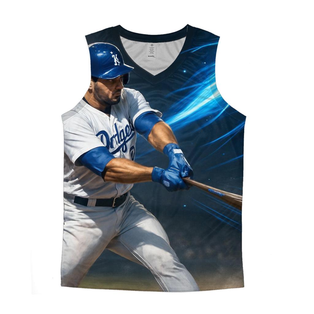 Midnight Blue Velocity Swing trendy fitted tank tops