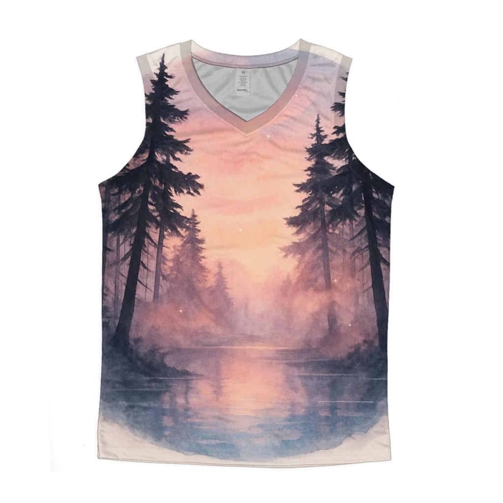 Whispering Pines At Rose Dusk stylish racerback tanks