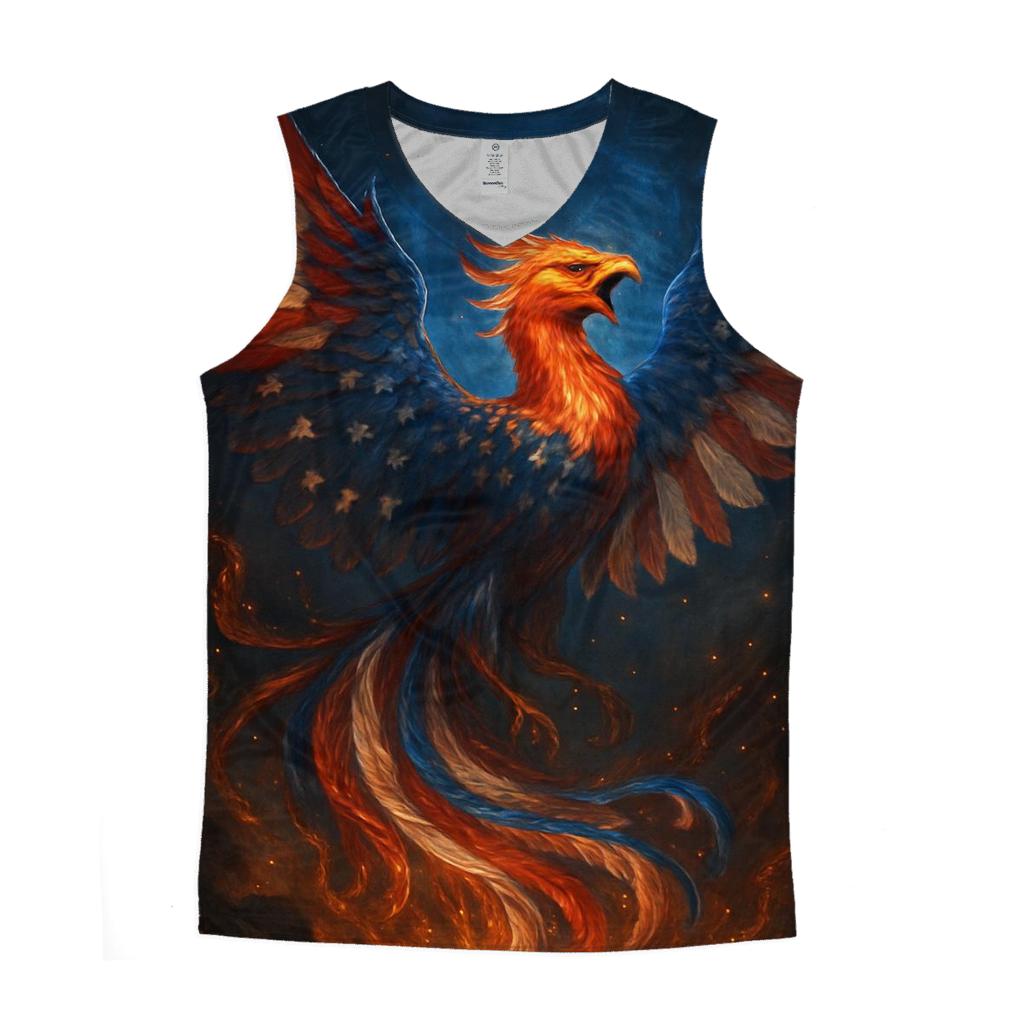 Patriot Ember Phoenix graphic print tank tops