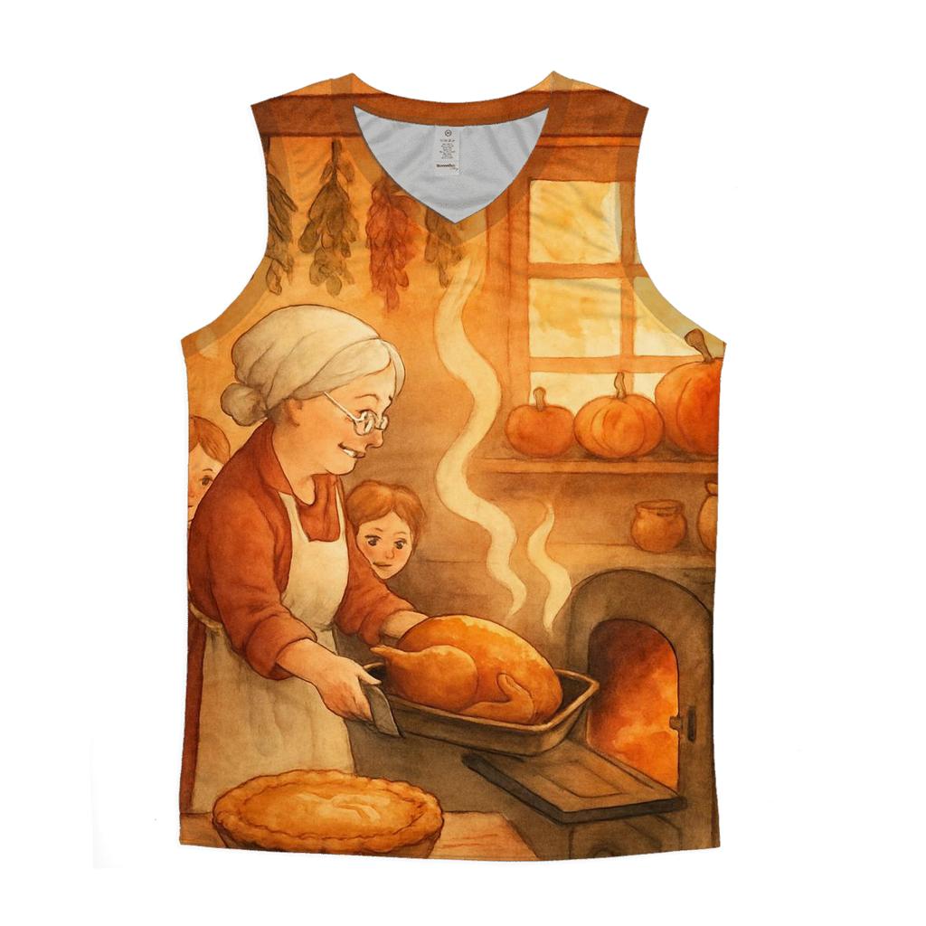 Grandmas Hearthside Thanksgiving trendy fitted tank tops