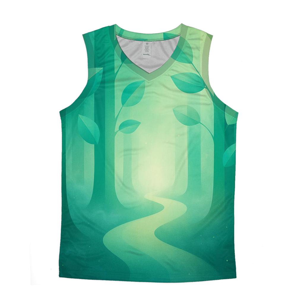 Prismatic Forest Gradient Trails custom tank tops