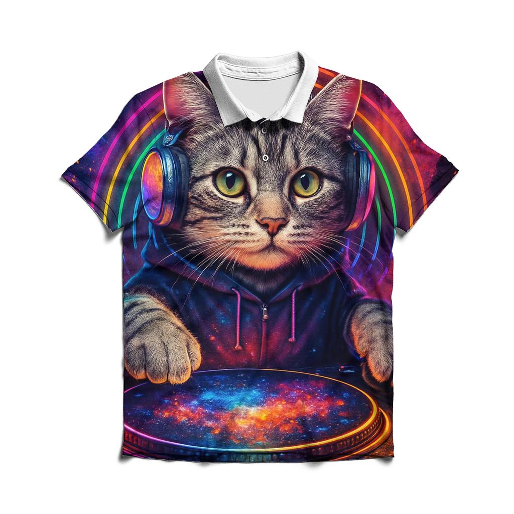 Nebula DJ Cat Pulse classic pique polos