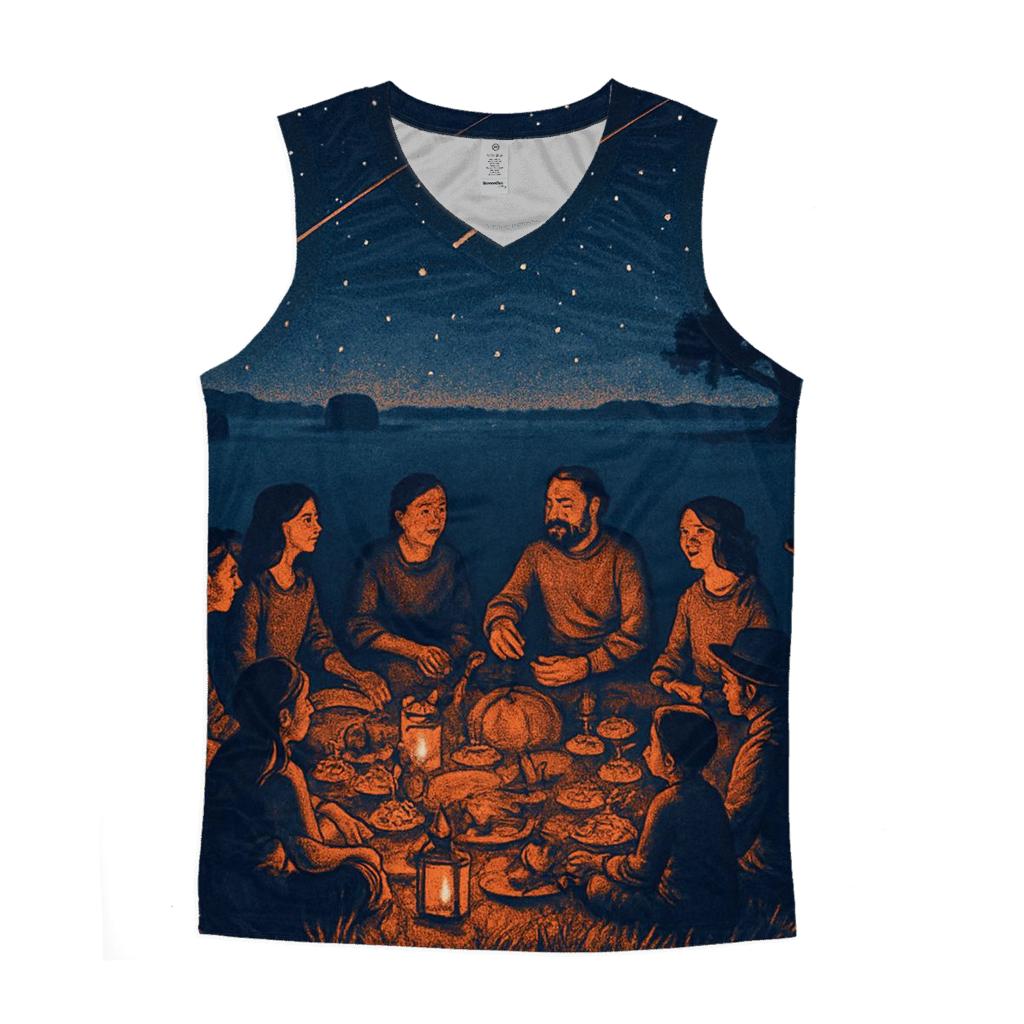 Starlit Prairie Harvest Circle personalized athletic tanks