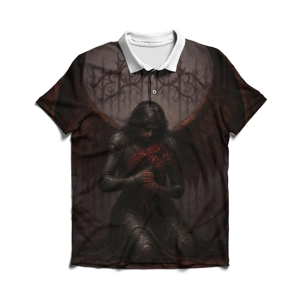 Blood Roses Of The Iron Angel classic pique polos
