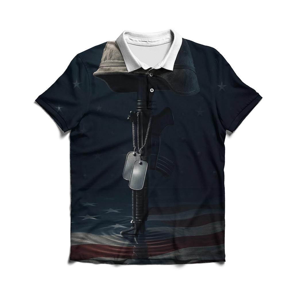 Reflections In Steel And Stars stylish collar polo tees