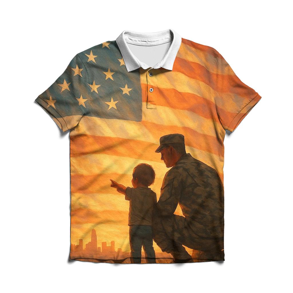 Homefront Horizon Watch branded logo polo shirts