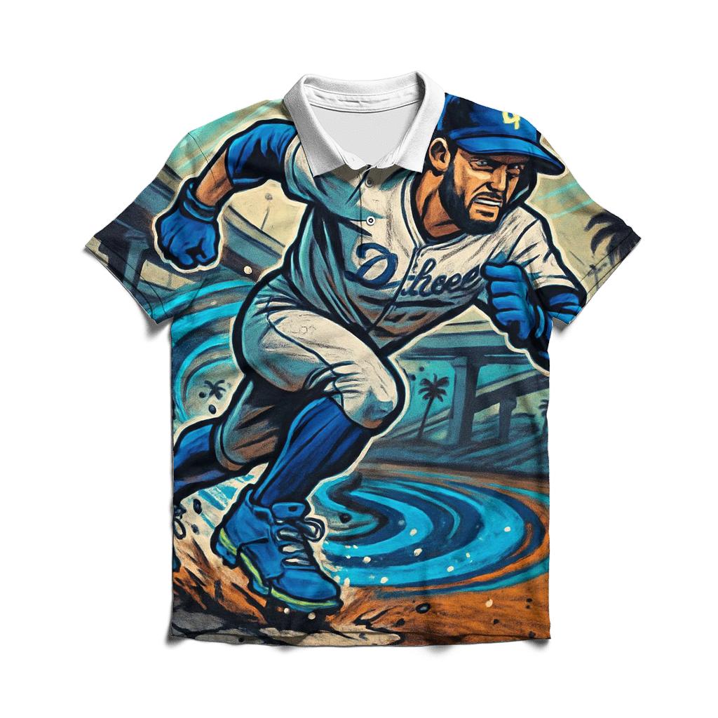 Concrete Waves Basepath Sprint embroidered polo tops