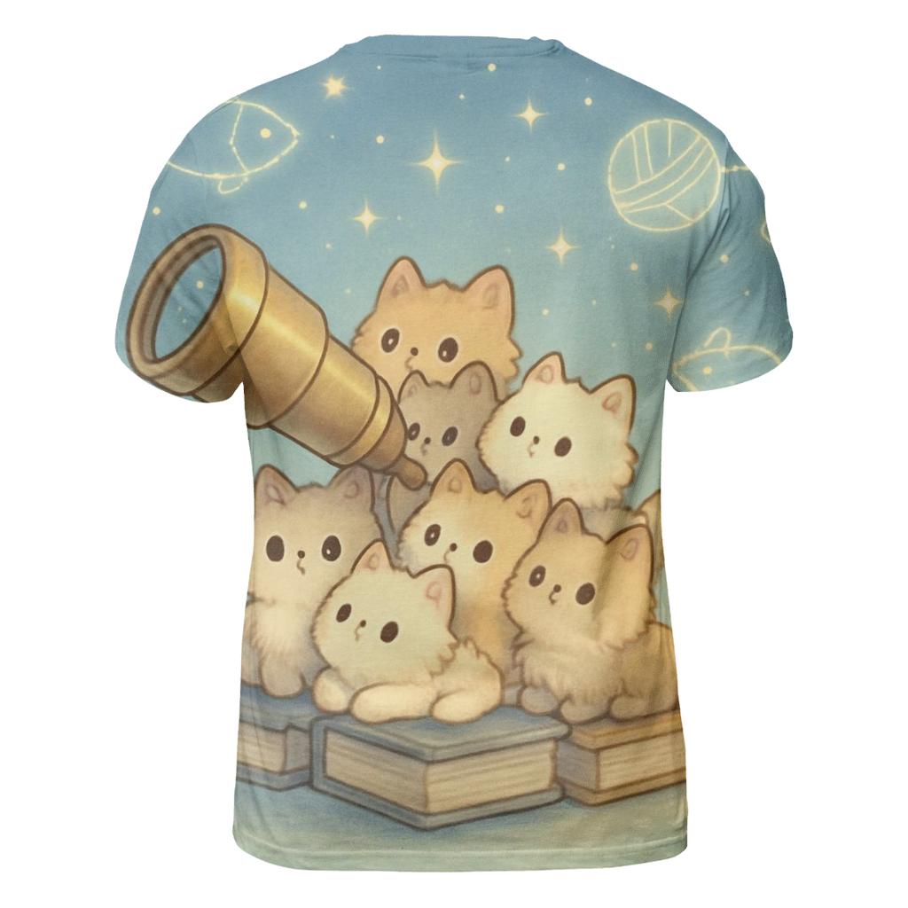 Stargazer Kitten Observatory personalized full print shirts