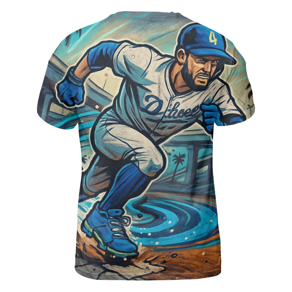 Concrete Waves Basepath Sprint creative print fashion shirts