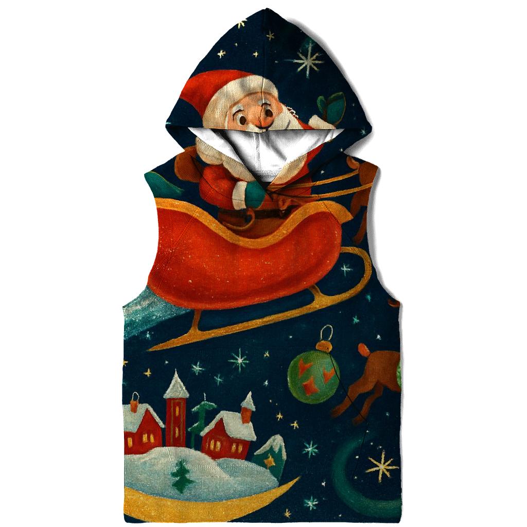 Santa Comet Sleigh Trail zip-up hoodies