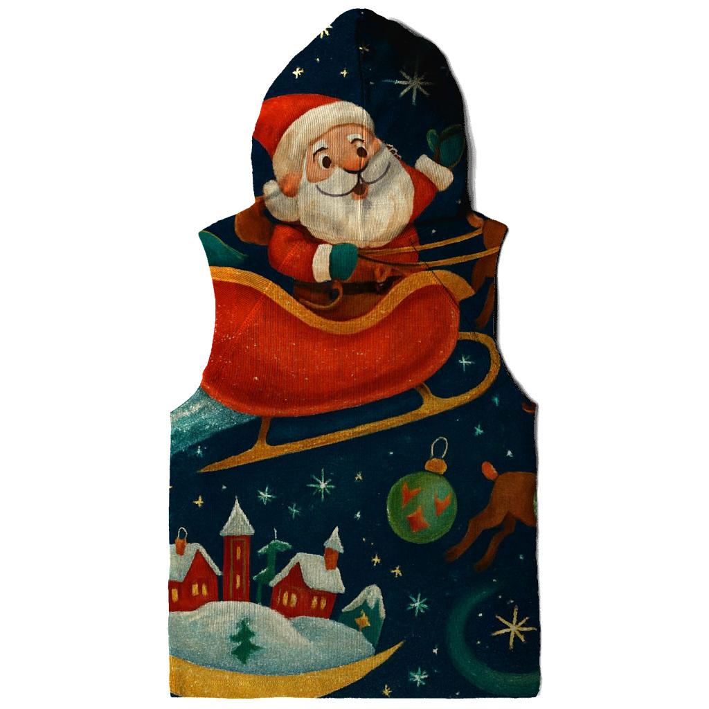 Santa Comet Sleigh Trail zip-up hoodies