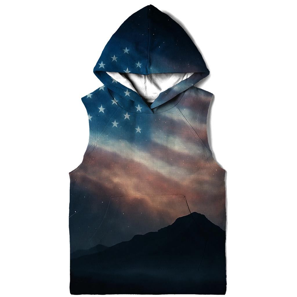 Celestial Stripes Horizon embroidered hoodies