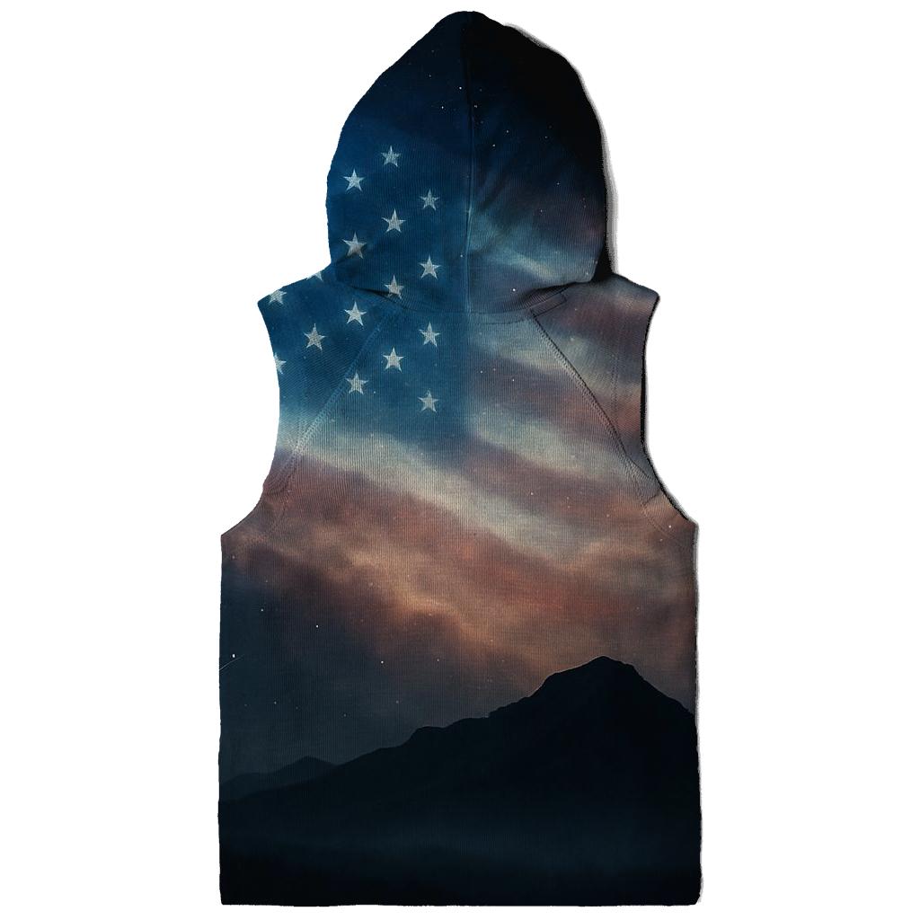 Celestial Stripes Horizon embroidered hoodies