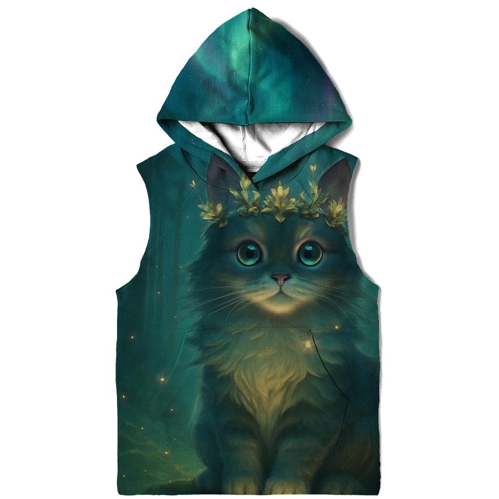 Aurora Crowned Forest Cat hoodies fashion