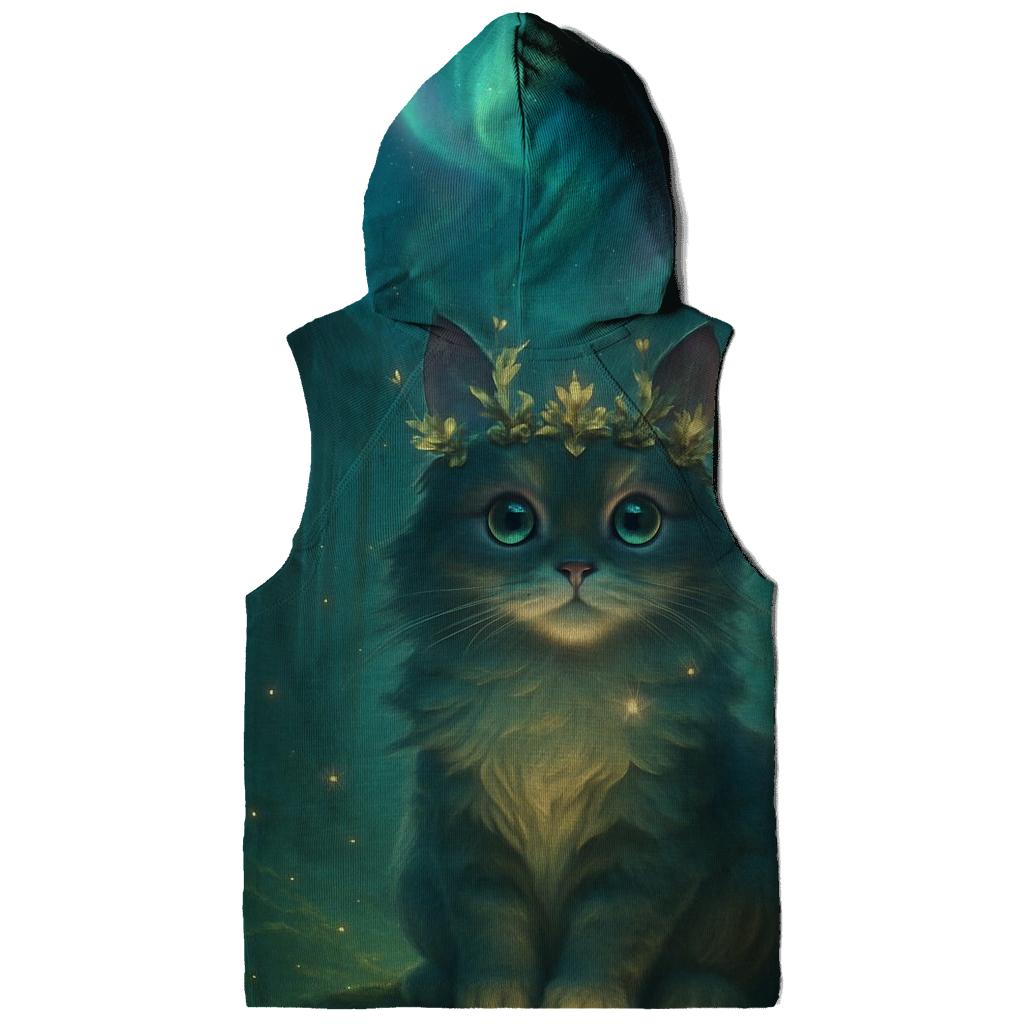 Aurora Crowned Forest Cat hoodies fashion