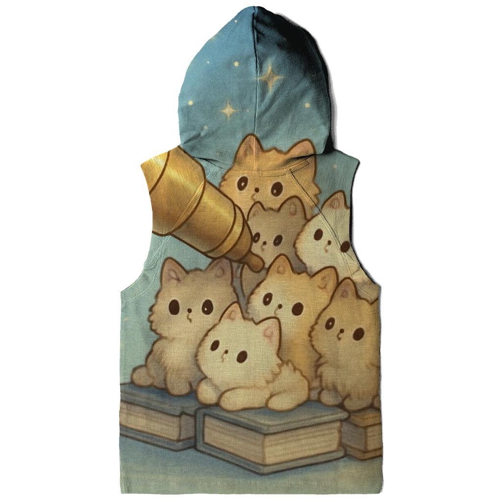 Stargazer Kitten Observatory premium hoodies