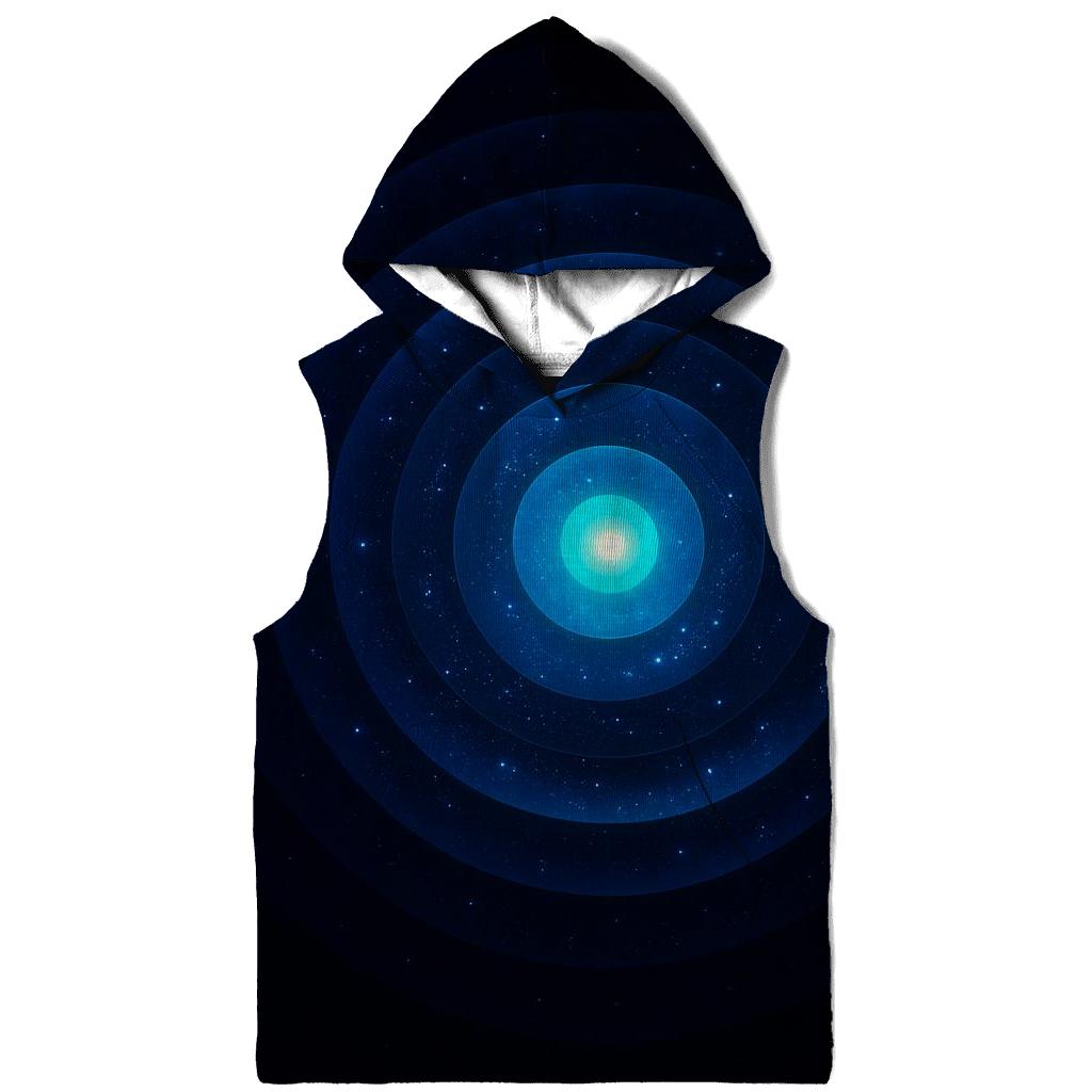 Cosmic Ripple Gradient Rings graphic hoodies