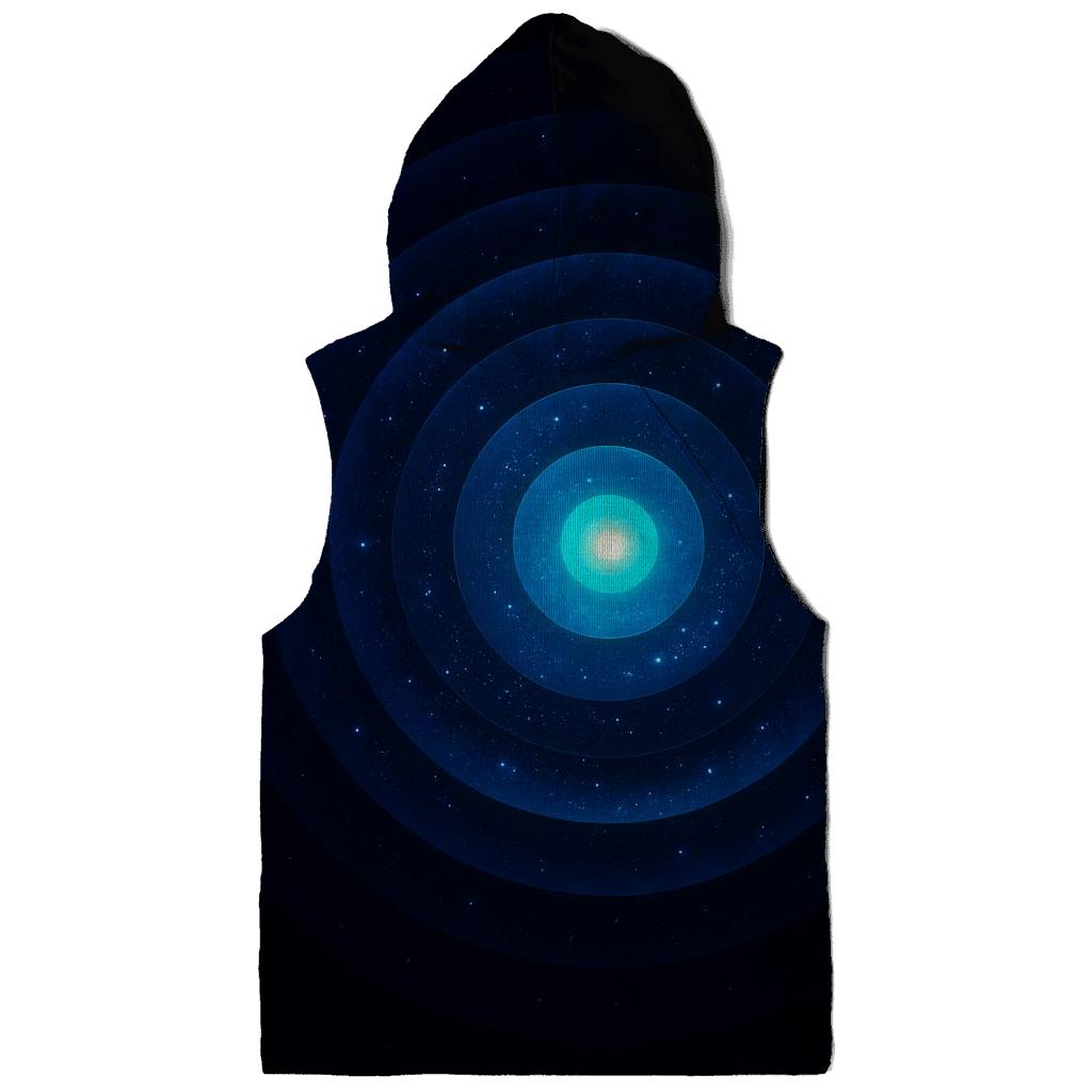 Cosmic Ripple Gradient Rings graphic hoodies