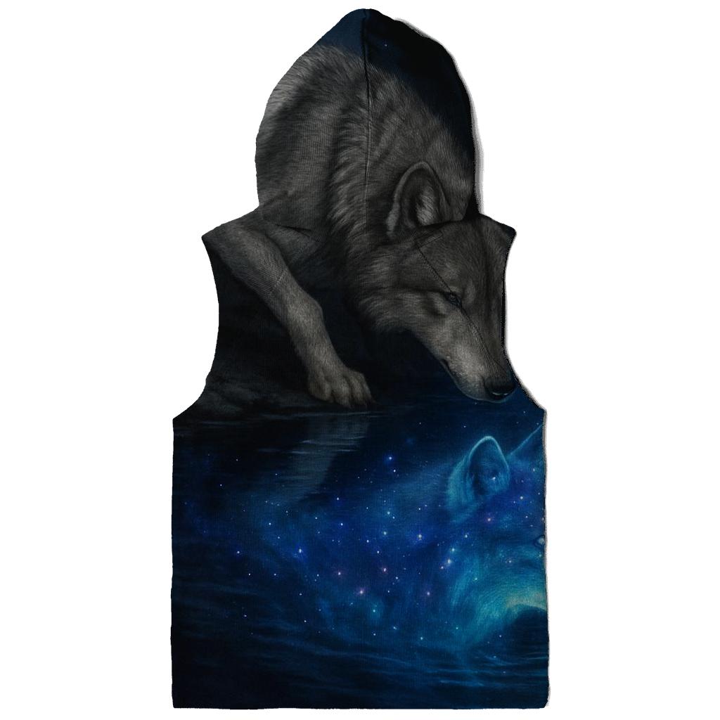 Mystic River Reflection Wolf zip-up hoodies