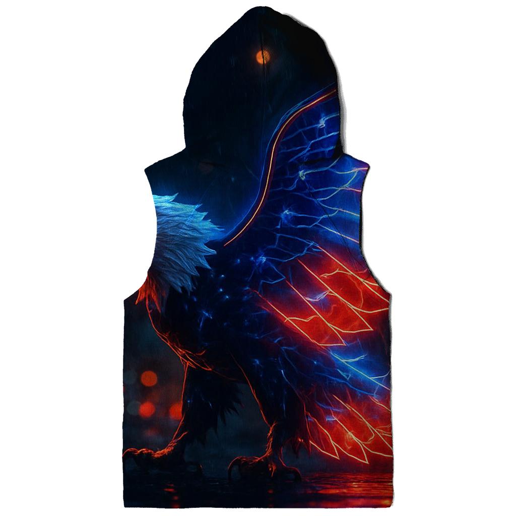 Neon Thunder Eagle heavyweight hoodies