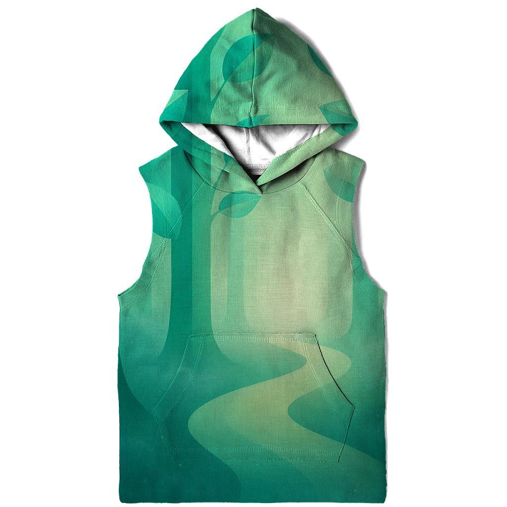 Prismatic Forest Gradient Trails printed hoodies