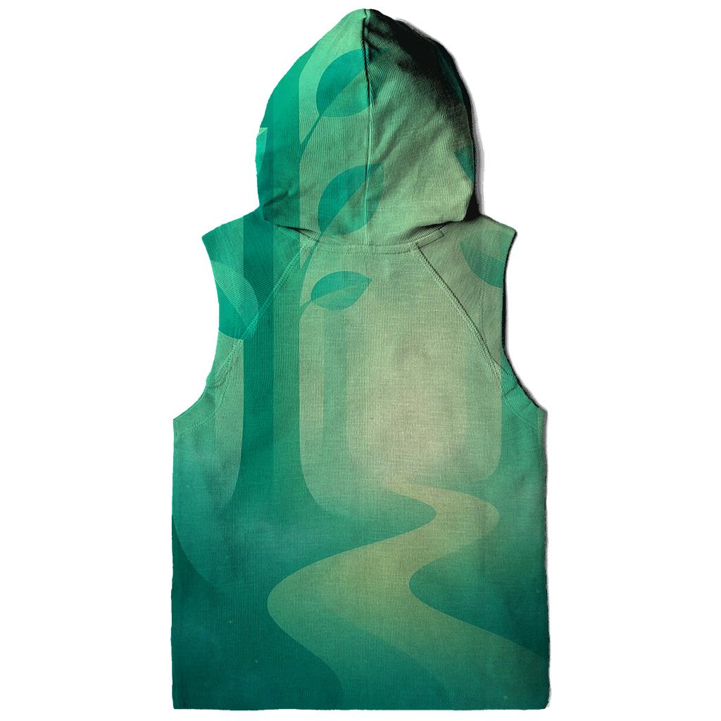 Prismatic Forest Gradient Trails printed hoodies