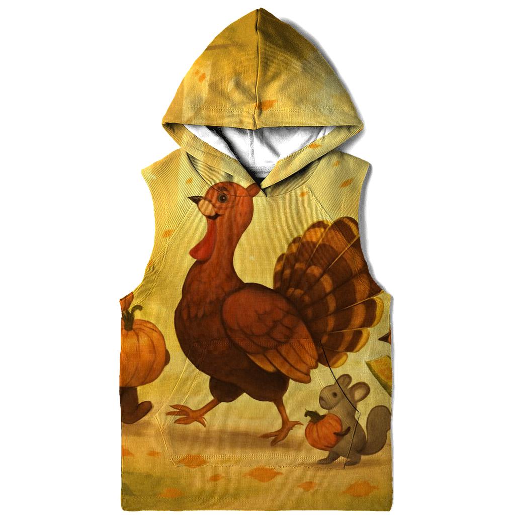 Turkey Trot Forest Parade pullover hoodies