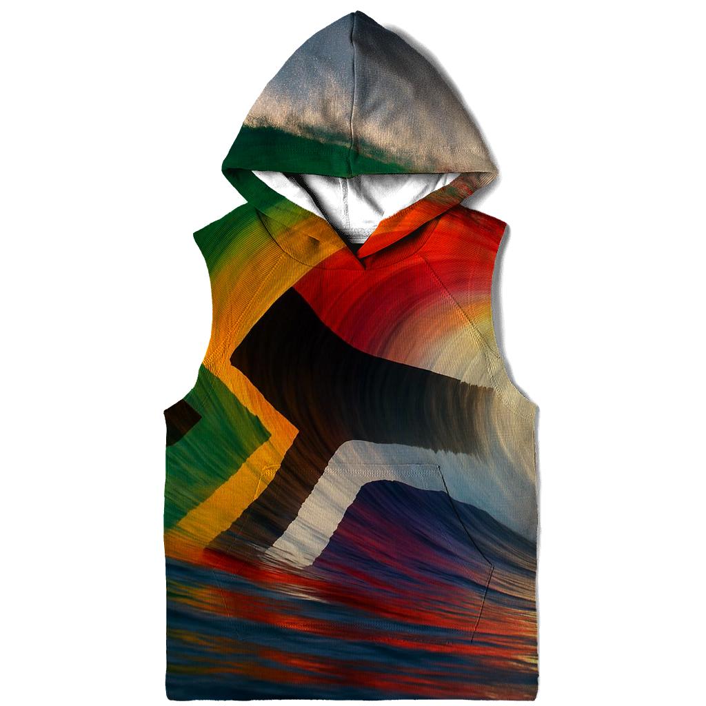 South African Ocean Wave Gradient Flag hoodies fashion