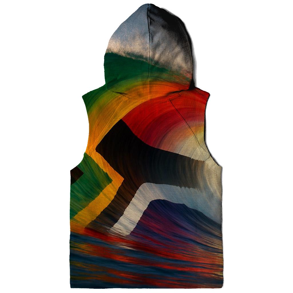 South African Ocean Wave Gradient Flag hoodies fashion