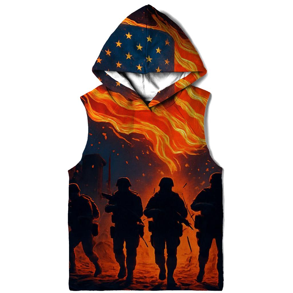 Hearts Of Firefight And Freedom zip-up hoodies