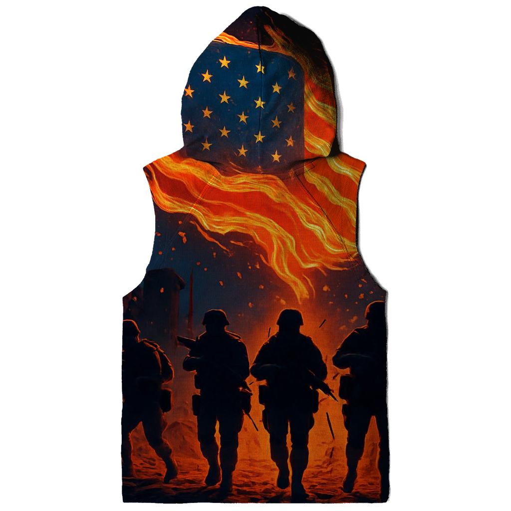 Hearts Of Firefight And Freedom zip-up hoodies