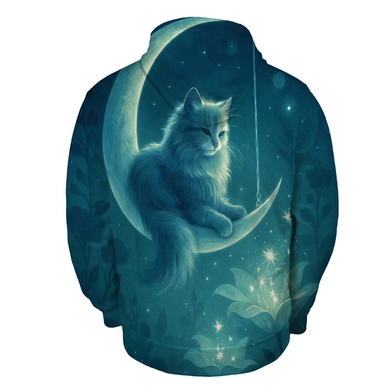 Moon Garden Cat Dreamer lightweight hoodies